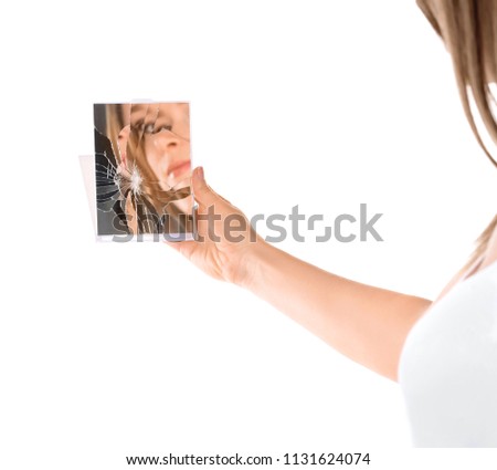 Image, Stock Photo Baby sleeping on a blanket while her mother looks