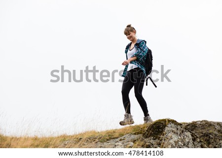 Similar – Foto Bild Irland, cliffs of moher, Frau, wandern