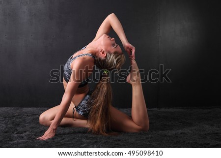 Similar – Image, Stock Photo yoga session III-europe