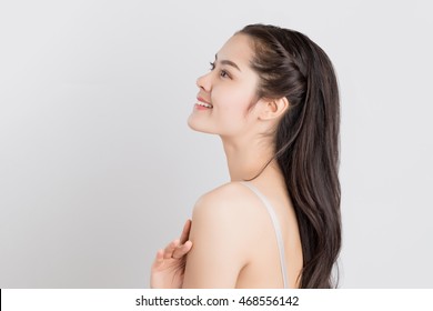 Young beauty Asian woman with healthy skin care concept. - Shutterstock ID 468556142