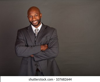 Young black business man wearing a suite and tie