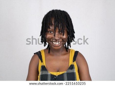 Young black lady on black dreads