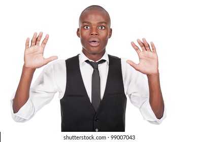 Young Black Man His Hands Looking Stock Photo 99007043 | Shutterstock