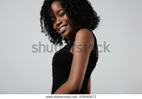 Young Black Mixed Race Woman Short Stock Photo Edit Now 658460671