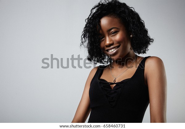 Young Black Mixed Race Woman Short Stock Photo Edit Now 658460731