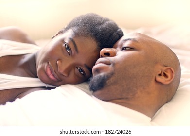 Young Black Nigerian Family Couple