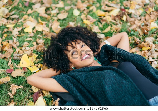 Young Black Successful Woman Afro Hair Stock Photo Edit Now