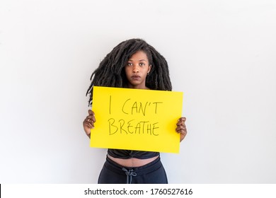 Young Black Woman Holding 