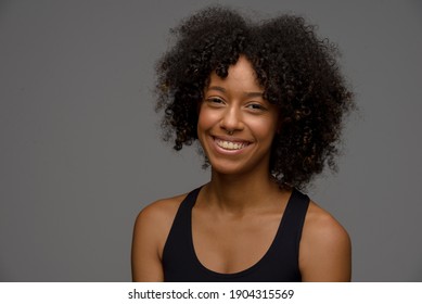 Young Black Woman Portrait In Studio