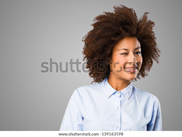 Young Black Woman Standing Stock Photo 539163598 | Shutterstock