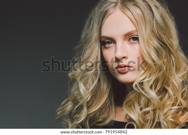 Young Blonde Girl Long Nice Hair Stock Photo Edit Now 791954842