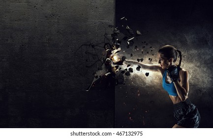 Femme Boxe Images Stock Photos Vectors Shutterstock