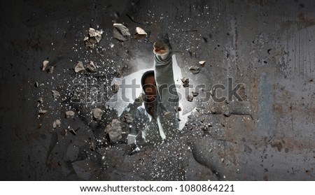 Similar – Image, Stock Photo On the ruins of the past…