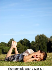 Young Boy Being Silly