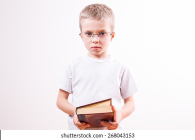 Young boy with book 