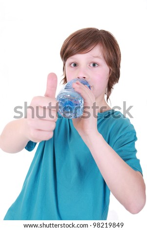 Similar – Image, Stock Photo Baby girl drinking milk from baby bottle