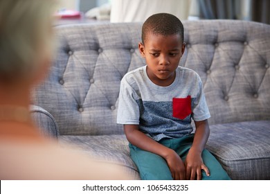 Young Boy Having Therapy With A Child Psychologist