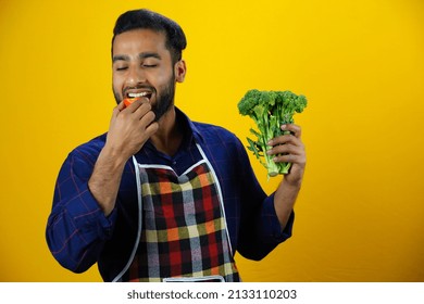 Young Boy In Kitchen Images With Apron Food Or Hotel Management Concept