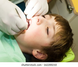 Young Boy On Dental Examination