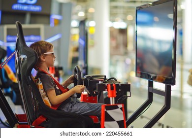 A Young Boy Playing Video Games