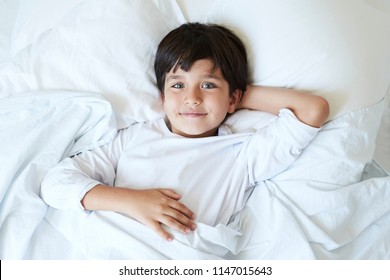 Young Boy Relaxing Bed Portrait Stock Photo (edit Now) 1147015643