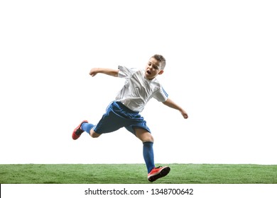 Young Boy Running Jumping Isolated On Stock Photo 1348700642 | Shutterstock