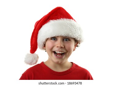 Young Boy Santa Claus Isolated On Stock Photo 18693478 | Shutterstock