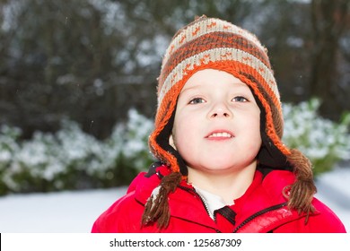 Young Boy Smiling Snow Stock Photo 125687309 