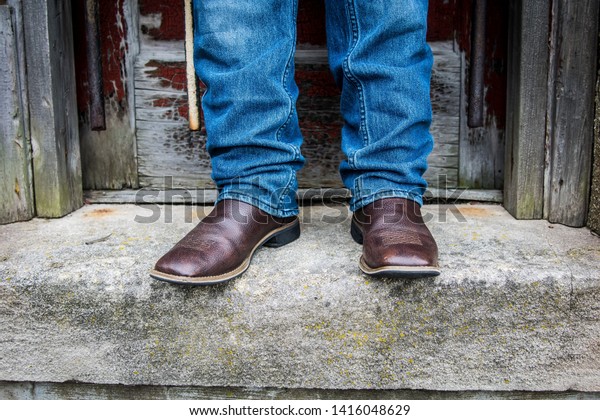 boy in cowboy boots