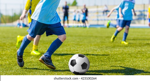 Young Boys Playing Soccer Match Youth Stock Photo (edit Now) 500745013