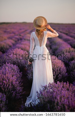 Similar – #A# Lavender walk 1