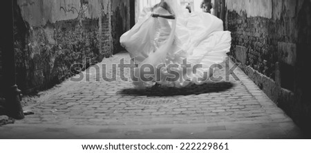 Similar – Image, Stock Photo A bride has fun Lifestyle