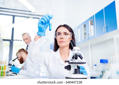 Young Brunette Cute Lab Worker Safety Stock Photo 640447138 | Shutterstock