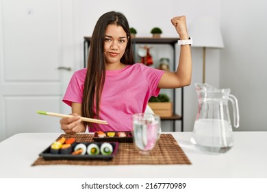 female body presentation sushi