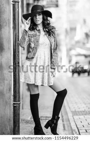 Young girl posing outdoor