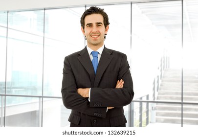 Young Business Man Portrait At The Office