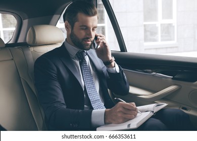 Young Business Man Test Drive New Car