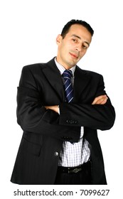 Young Businessman Both Arms Folded 260nw 7099627 