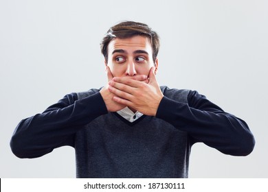 Person Covering Mouth Images, Stock Photos & Vectors | Shutterstock