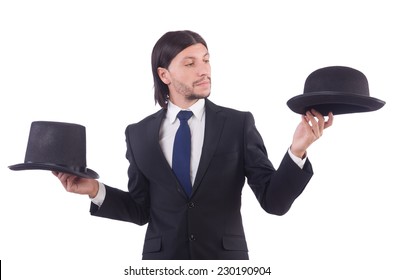 Young businessman isolated on the white background - Powered by Shutterstock