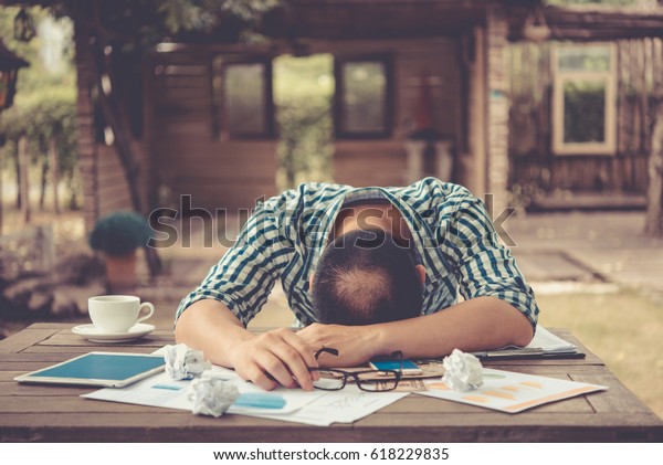 Young Businessman Lying Face Down On Stock Photo Edit Now 618229835