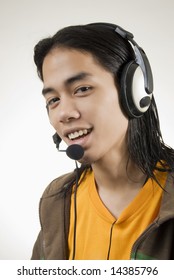 A Young Call Center Agent In The Philippines