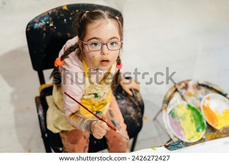 Similar – Image, Stock Photo Education is needed. | The word ‘education’ punched in sheet metal in front of house facade.