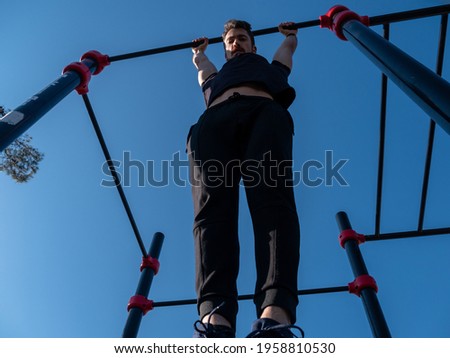 Similar – lovely little girl on a children’s slide