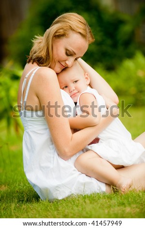 Similar – Eine weiße Frau mit einem schwarzen Baby.