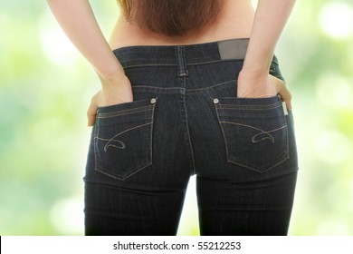 Jeans butt ladies