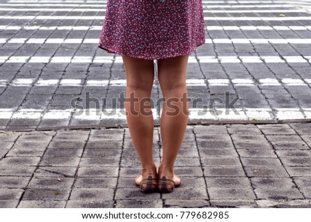 Similar – Image, Stock Photo up on ^^ Child Girl Legs