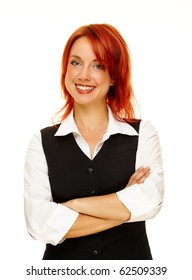 Young Caucasian Woman As Hotel Worker