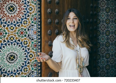 Young Caucasian Woman Marrakesh