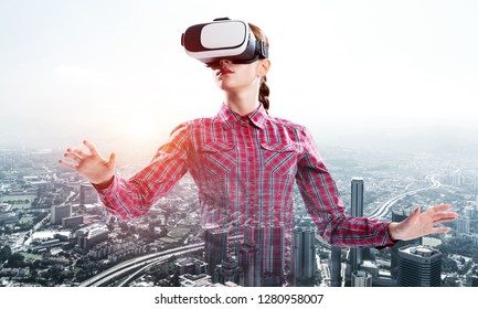 Man Glasses Virtual Reality Future Technology Stock Photo (Edit Now ...